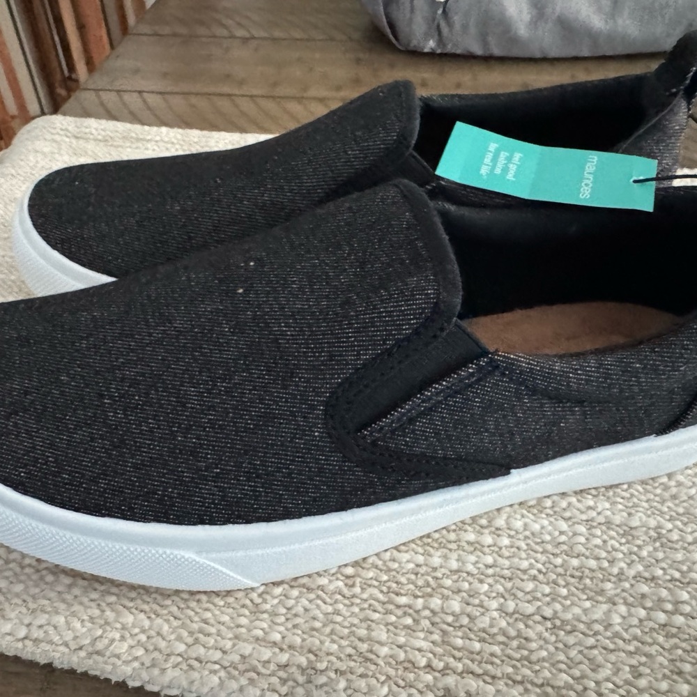 Maurices Black Slip-On Sneakers